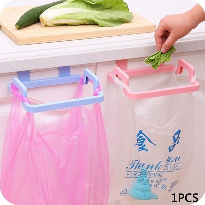 1 Pcs Hanging Trash Bag Rack Garbage Bag Rack Rubbish Bag Storage Rack Holder Portable Cabinet Trash Rack Kitchen Gadgets