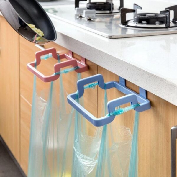 1 Pcs Hanging Trash Bag Rack Garbage Bag Rack Rubbish Bag Storage Rack Holder Portable Cabinet