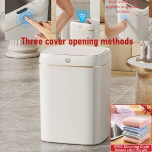 11L 13L Smart Trash Can for bathroom Trash Can Kitchen Garbage Bin For Waterproof Bedroom Living