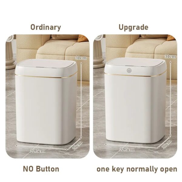 11L 13L Smart Trash Can for bathroom Trash Can Kitchen Garbage Bin For Waterproof Bedroom Living 4