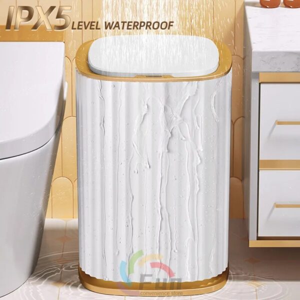 12 15L Trash Can Sensor Automatic Household Trash Bin Bathroom Storage Bucket Toilet Waterproof Narrow Trash 2