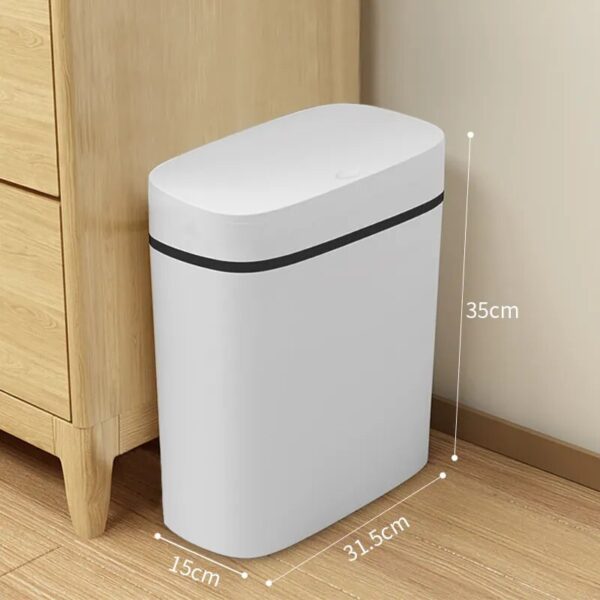 12L Bathroom Waste Bins Press Type Trash Can Household Waterproof Dustbin Storage Box Kitchen Garbage Bins 1