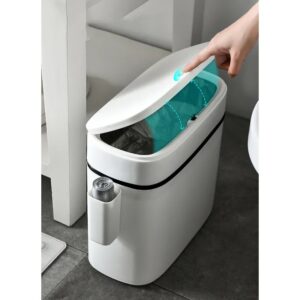 12L Bathroom Waste Bins Press Type Trash Can Household Waterproof Dustbin Storage Box Kitchen Garbage Bins