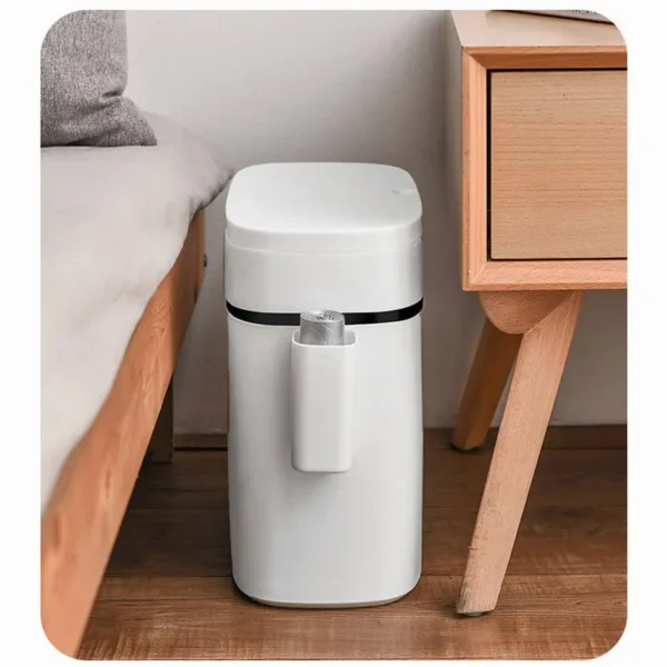 12L Bathroom Waste Bins Press Type Trash Can Household Waterproof Dustbin Storage Box Kitchen Garbage Bins