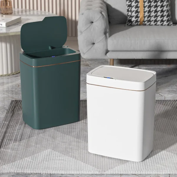 15 18L Smart Sensor Trash Can Waterproof Intelligent Touchless Trash Can Sensor Rubbish Can Rechargeable for 1