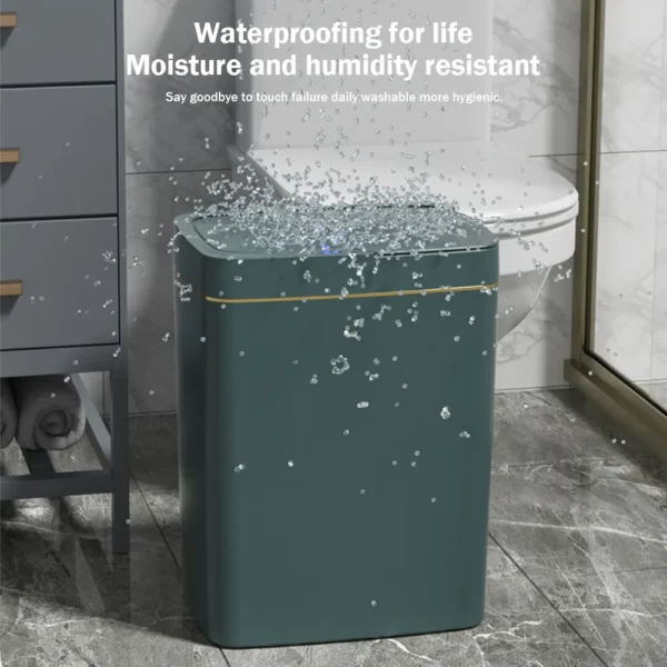 15 18L Smart Sensor Trash Can Waterproof Intelligent Touchless Trash Can Sensor Rubbish Can Rechargeable for 2