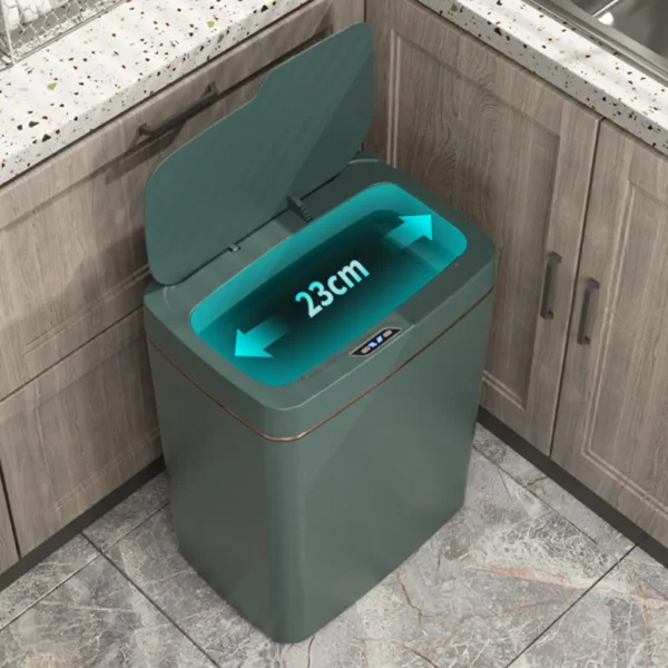 15 18L Smart Sensor Trash Can Waterproof Intelligent Touchless Trash Can Sensor Rubbish Can Rechargeable for 4