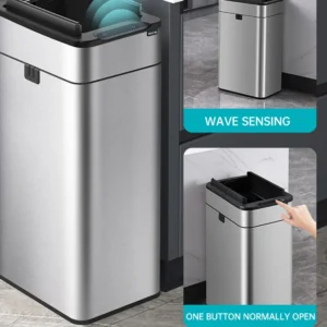 15L 20L 30L 40L 50L 60L Smart Trash Can Stainless Steel Waste bin High Trash Cans