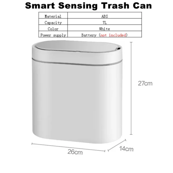 Automatic Sensor Trash Can Electronic Household Smart Bin Kitchen Dustbin Bathroom Toilet Waterproof Narrow Seam Bucket 1