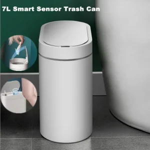 Automatic Sensor Trash Can Electronic Household Smart Bin Kitchen Dustbin Bathroom Toilet Waterproof Narrow Seam Bucket