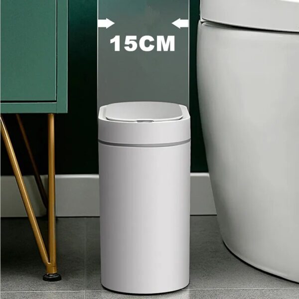 Automatic Sensor Trash Can Electronic Household Smart Bin Kitchen Dustbin Bathroom Toilet Waterproof Narrow Seam Bucket