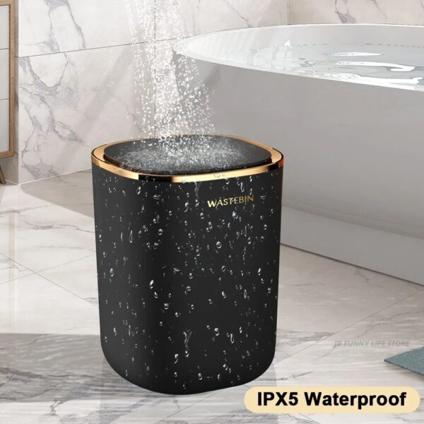 Bathroom Smart Sensor Trash Can 12L Luxury Garbage Bucket automatic Trash Bin For kitchen Toilet Wastebasket 2