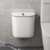 Bathroom Trash Can Wall Mounted Hanging Trash Bin With Lid Waterproof Narrow Seam Rubbish Bin Toilet