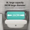 Bathroom Trash Can Wall Mounted Hanging Trash Bin With Lid Waterproof Narrow Seam Rubbish Bin Toilet 2