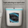 Bathroom Trash Can Wall Mounted Hanging Trash Bin With Lid Waterproof Narrow Seam Rubbish Bin Toilet 3