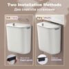 Bathroom Trash Can Wall Mounted Hanging Trash Bin With Lid Waterproof Narrow Seam Rubbish Bin Toilet 4