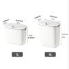 Bathroom Trash Can Wall Mounted Hanging Trash Bin With Lid Waterproof Narrow Seam Rubbish Bin Toilet 5