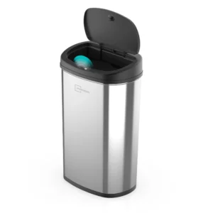 Mainstays 50L Motion Sensor Stainless Steel Garbage Can Smart Kitchen Trash Can