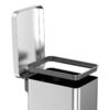 Qualiazero 13 2 Gallon Trash Can Stainless Steel Step On Slim Kitchen Trash Can Silver 2