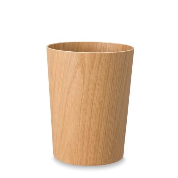 Wood Modern Trash Can Japanese Style Dustbin Basket Home Restroom Basket Trash Can Lidless Office Tachos