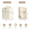 10L Wall Mounted Hanging Trash Bin For Kitchens Cabinet Door With Lid Kitchen Trash Bins Garbage