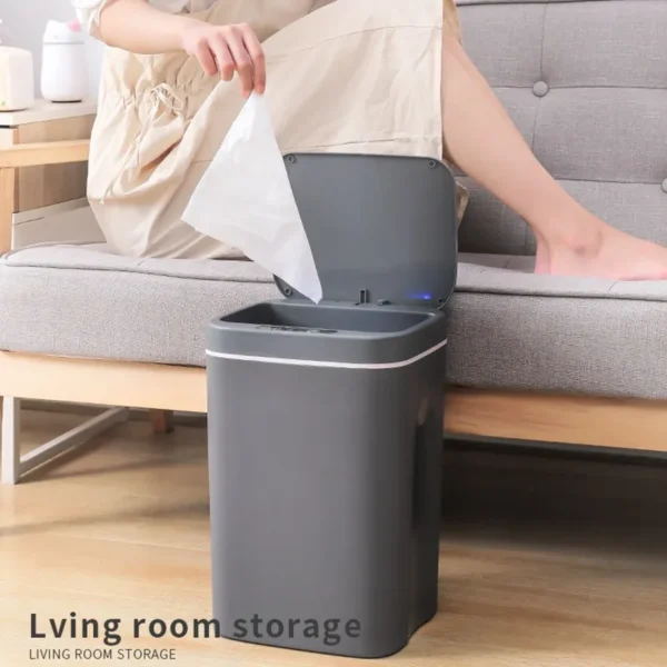 12 16L Smart Trash Can Automatic Sensor Dustbin Electric Waste Bin Waterproof Wastebasket For Kitchen Bathroom 3