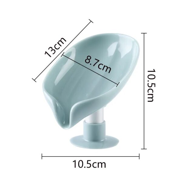 1Pcs Leaf Shape Soap Box Drain Soap Holder Box Bathroom Accessories Toilet Laundry Soap Box Bathroom 6