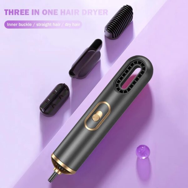 3 in 1 Handy Hairdryer Strong Airflow Mini Portable Travel Hair Dryer 3 Gears with Straightening 1