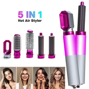 5 in 1 Hair Dryer Hot Comb air Professional Curling Iron Hair Straightener Styling Tool wrap