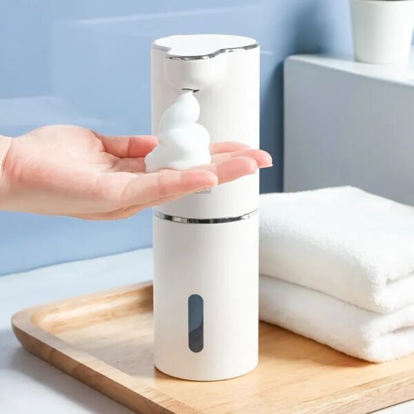 Automatic Foam Soap Dispensers Bathroom Smart Washing Hand Machine With USB Charging White High Quality ABS