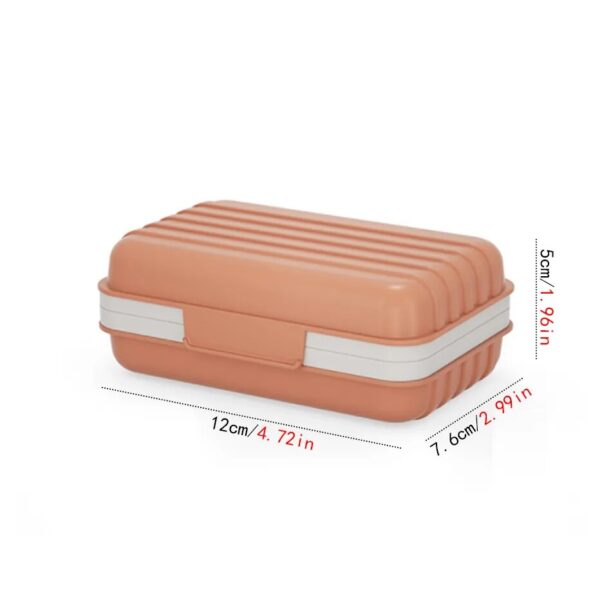 Bathroom Soap Dish Holder With Lid Home Plastic Soap Storage Container Box Leak Proof Keeps Bathroom