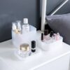 Desk Storage Case Plastic Organizer Box Frosted Transparent Cosmetic Make Up organiser Box Multifunction Table Accessories