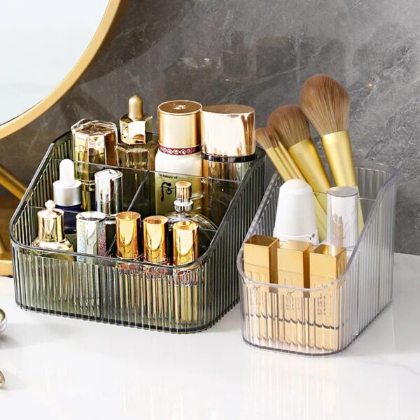 Desktop Cosmetics Storage Box Brushes Makeup Organizer Case Lipsticks Box Pencil Pens Jewelry Container Bathroom Accessories 3