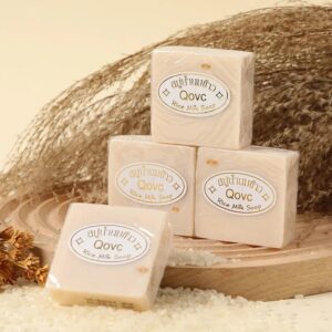 Handmade Rice Soap 65G Rice Day Cleansing Bath Bath Soap Cold Process Soap Soap