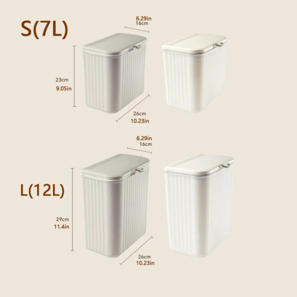 Kitchen Wall mounted Trash Can Household Kitchen Waste Storage Bin Toilet Hanging Toilet Paper Storage Bucket 2