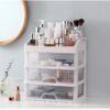Makeup Organizer Jewelry Container Make Up Case Makeup Brush Holder Organizers Box With Stickers Cosmetic Storage