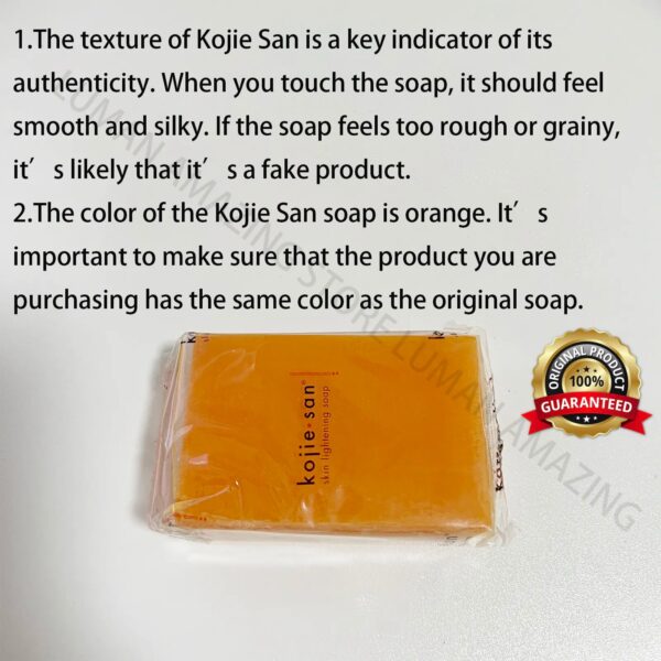 Original guarantee 65g x 3 65g x2 Bars Kojie San Skin Brightening Soap Kojic Acid Soap 4