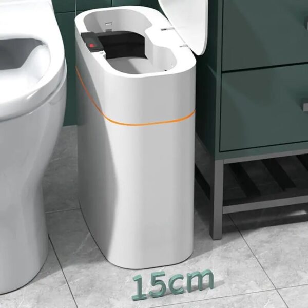 Smart Trash Can With Lid For Bedroom And Living Room Kitchen Storage Box Trash Can Induction 2