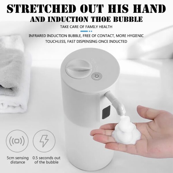 Touchless Automatic Soap Dispenser Smart Foam Machine Infrared Sensor Foam Soap Dispenser Hand Sanitizer 3