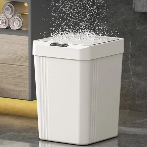 Touchless Bathroom Trash Can Automatic Classified Intelligent Garbage Can for Bedroom Kitchen Living Room with Automatic 2