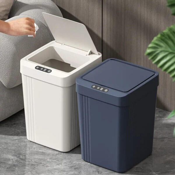 Touchless Bathroom Trash Can Automatic Classified Intelligent Garbage Can for Bedroom Kitchen Living Room with Automatic