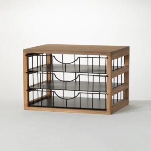 Triple Drawer File Holder Storage Organizer 12 5 H Brown desk accessories