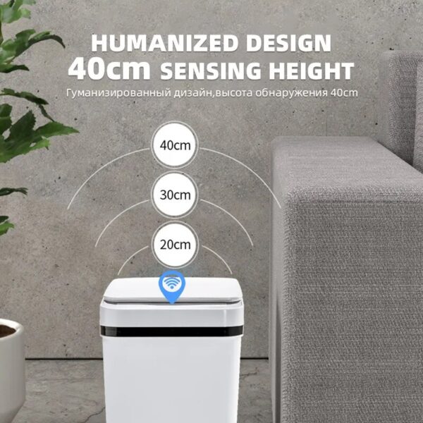 VOGSIC Smart Trash Can Automatic Sensor Garbage Can For Bathroom Kitchen Garbage Cube Living Room Recycle 2