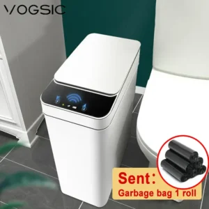 VOGSIC Smart Trash Can Automatic Sensor Garbage Can For Bathroom Kitchen Garbage Cube Living Room Recycle